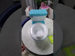 환경 친화적 회색/핑크/블루 프린트 베이비 팟 훈련 좌석 사용자 지정 로고