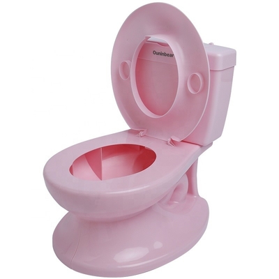 핑크색 환경 친화적 인 플라스틱 베이비 요정 훈련 좌석 사용자 지정 로고 옵션